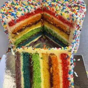 Rainbow Cake 7''